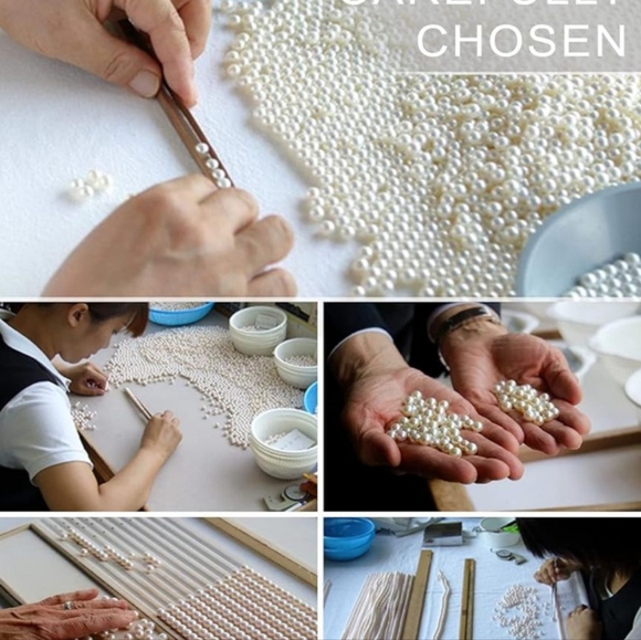 NWOT Genuine pearl choker necklace - Picture 3 of 3